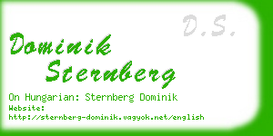 dominik sternberg business card